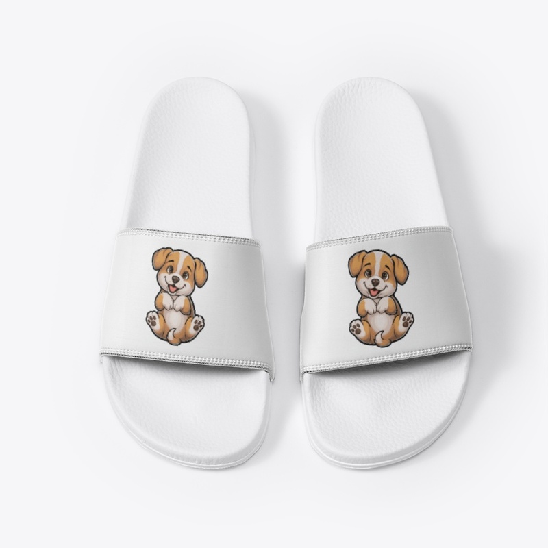 Hey puppy White Slides