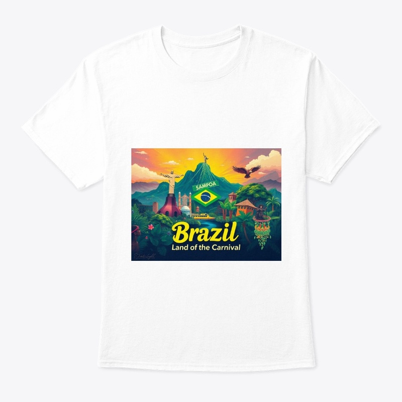 Brazil Vibrant Skyline Art