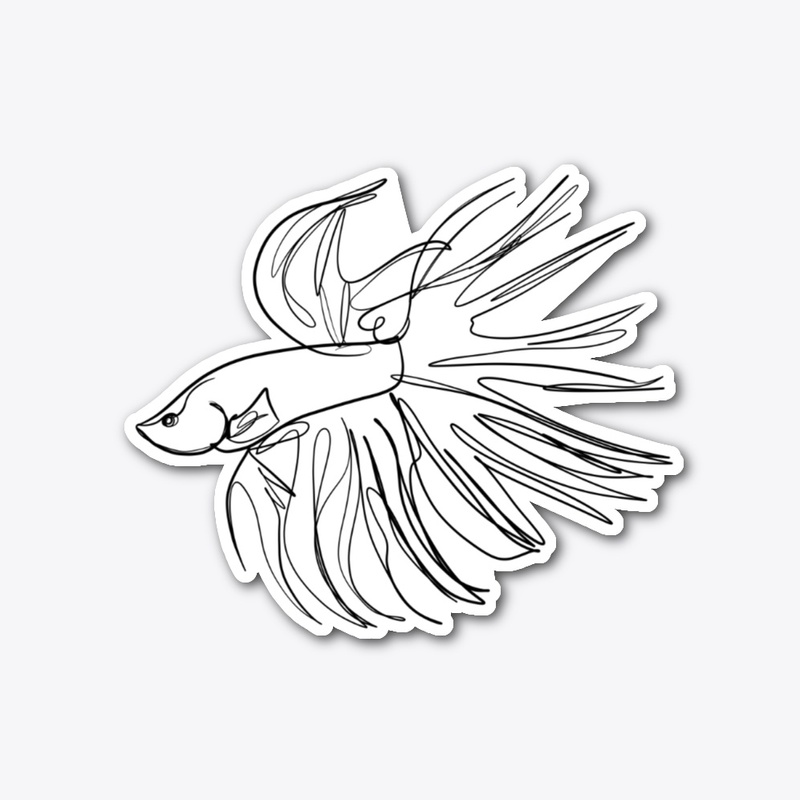 Minimalistic Crowntail Betta