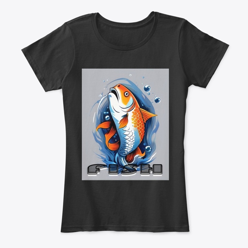 "Fish" themed t-shirt design