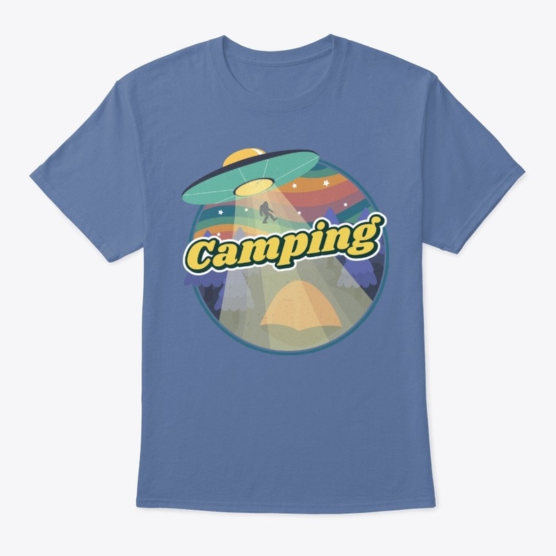 Camping UFO Alien Outdoors Stars Beaming