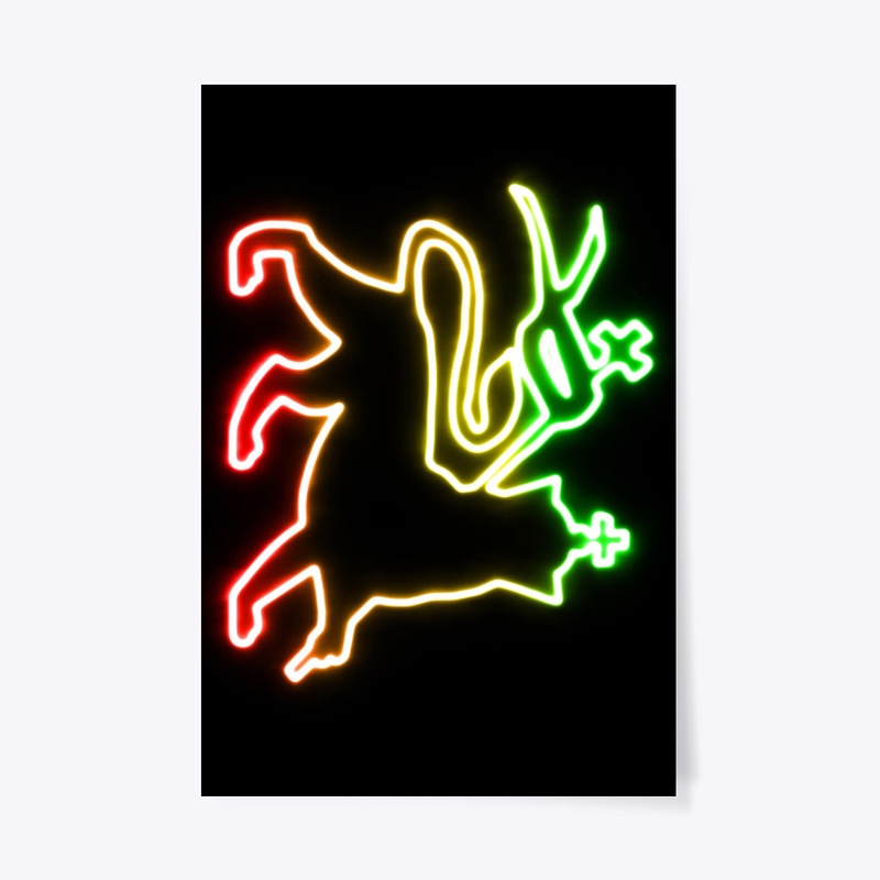 Lion of judah bright outline