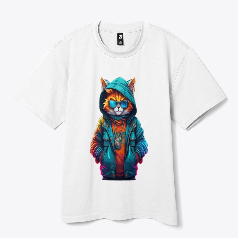 pussy cat print Sweatshirt