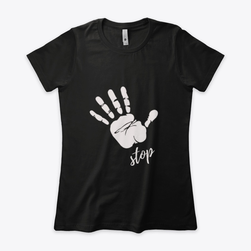 STOP SIGN BLACK AND WHITE 