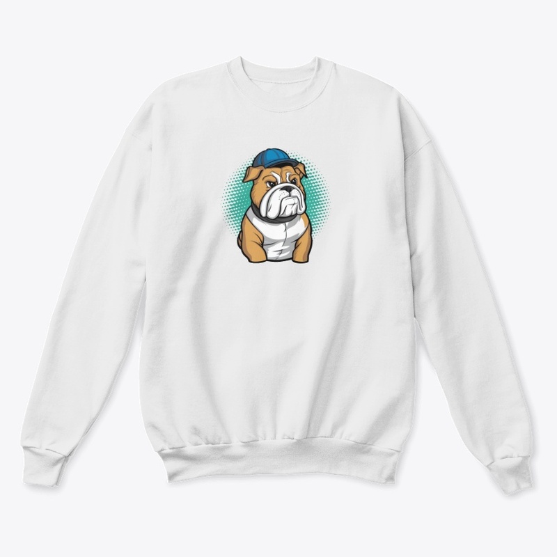 bulldog cartoon style Sleeve T Shirt