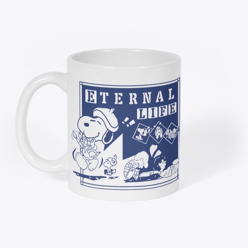 Eternal Life Cartoon Dog and Friends