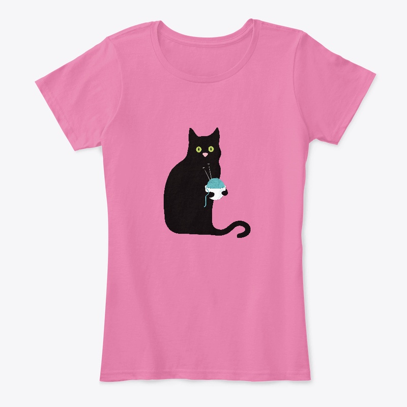 Knitting Ramen Kitty