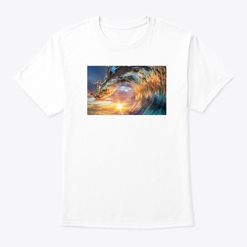 Great Ocean wave Sunset design