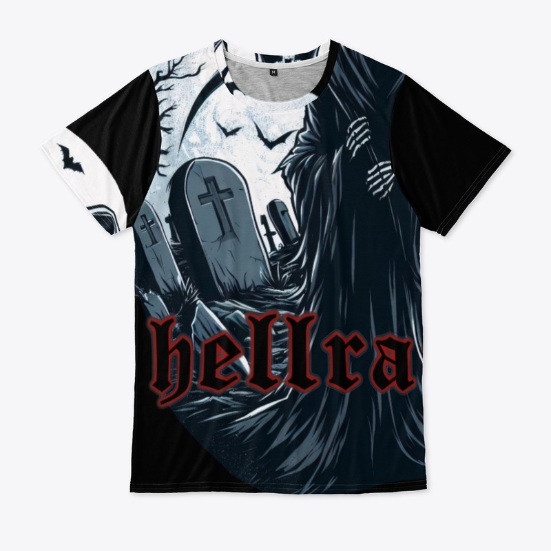 HellRaizer Reaper in Cemetery with Bats