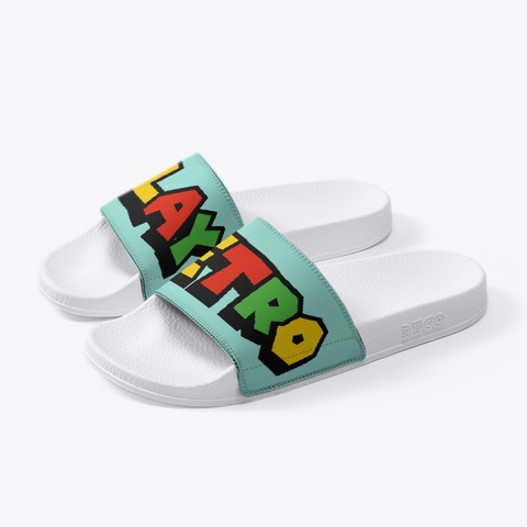 Play Retro Slides Mint T-Shirt Left