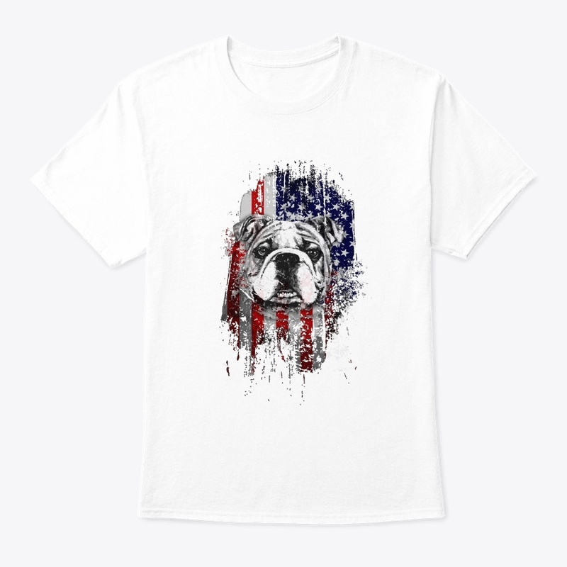 English Bulldog - Bully - Patriotic - US