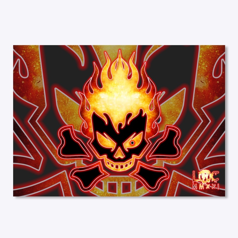 Flaming Skull