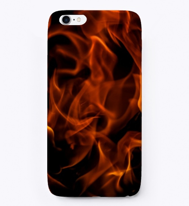 Blazing Fiery Warm Campfire