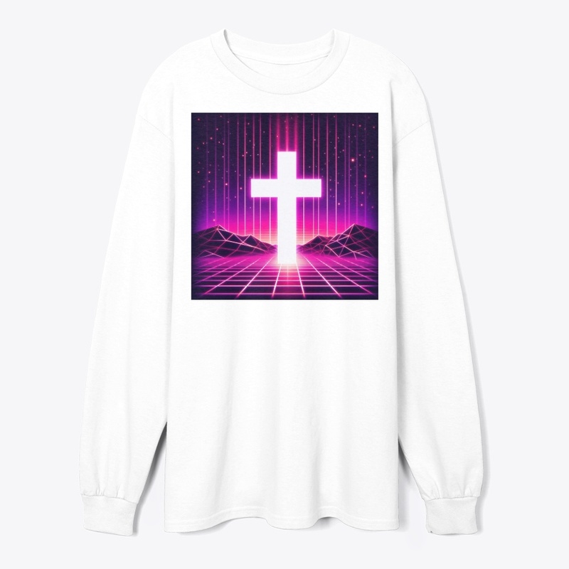 Jesus Saves - Vaporwave Cross Tee