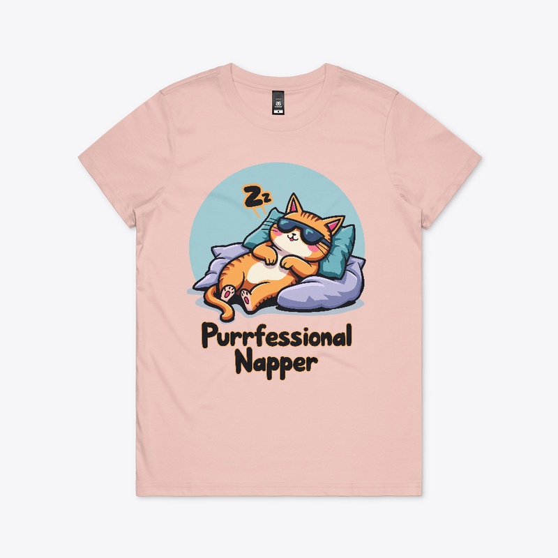 Purrfessional Napper- Funny Cat
