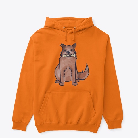 Camp Dog Chief Hoodies Safety Orange T-Shirt Front