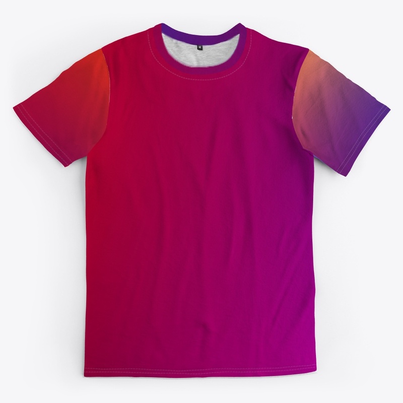  Red and Blue Blurry Background Art