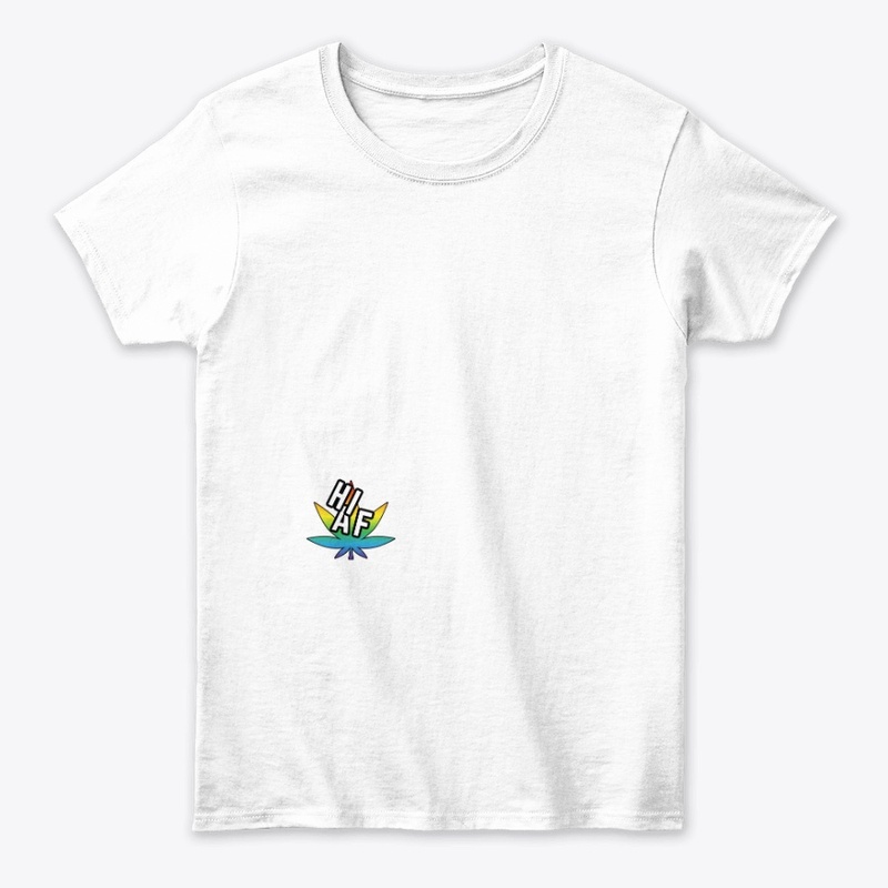 High As Fuck [] Neon Pot Leaf