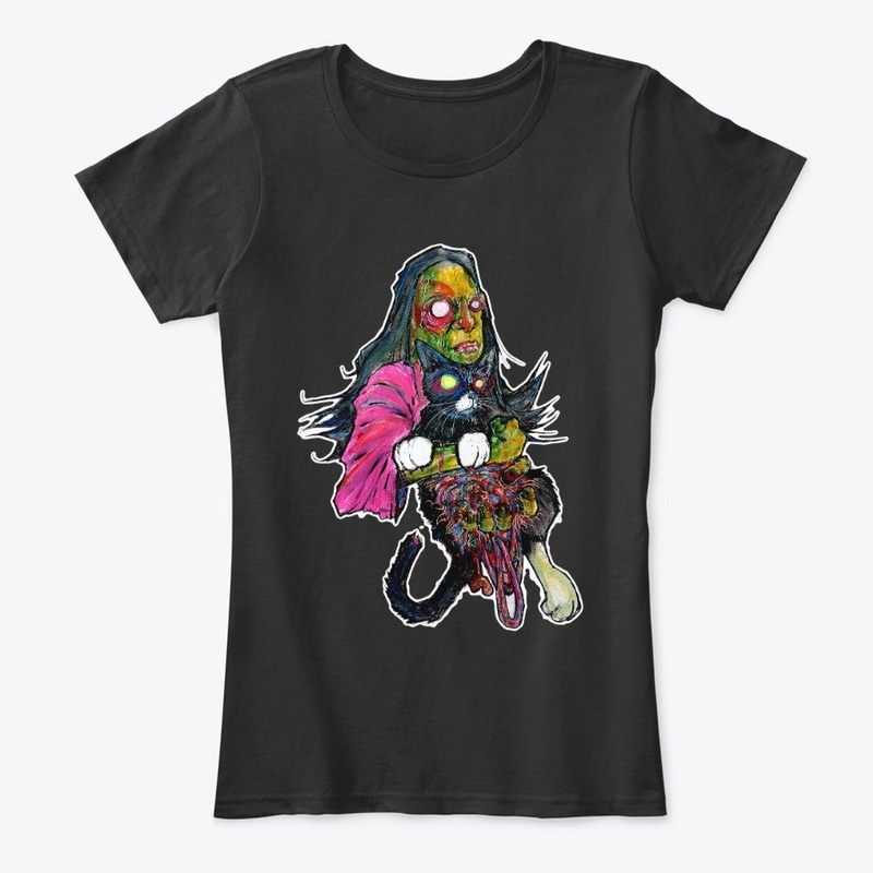 Zombie Cat and Lady