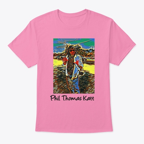The Colorful Phil Thomas Katt Collection Pink Kaos Front