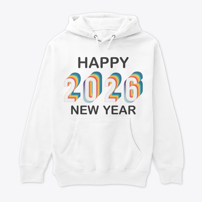 Happy 2026 new year design