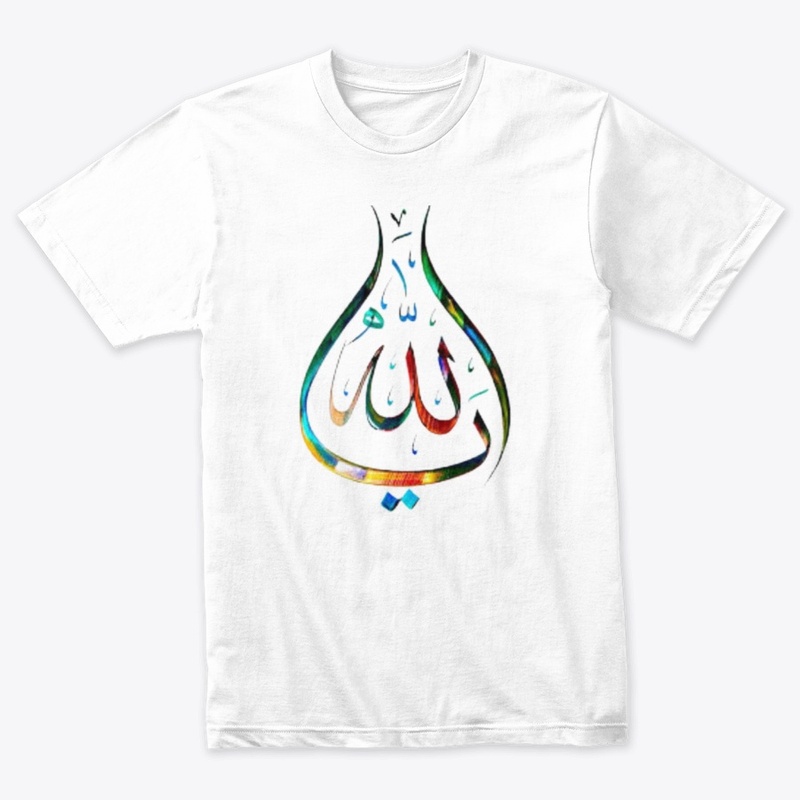 Colorfull Allah Desin On Tshirt