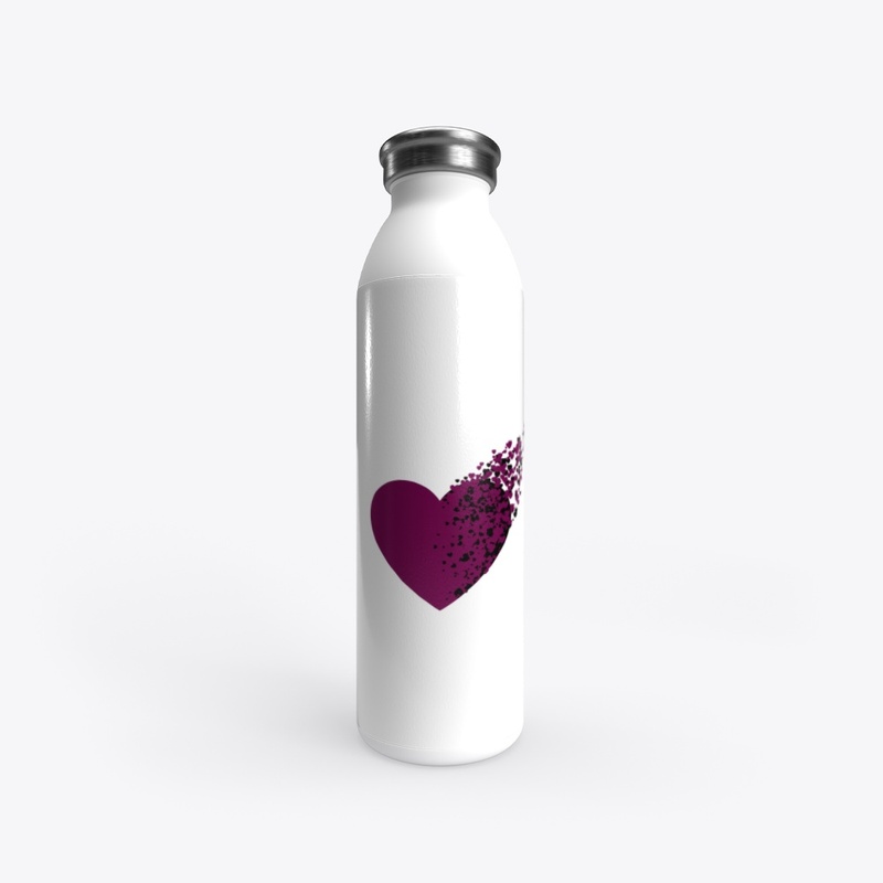 Purple/Black Breaking Heart