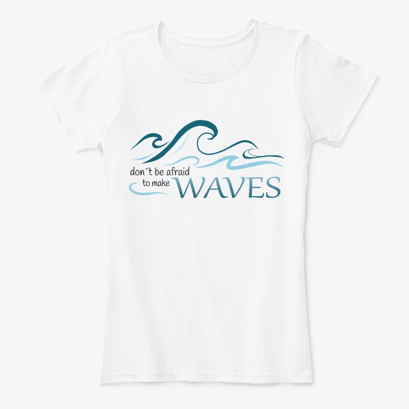 Make Waves Tshirt - white