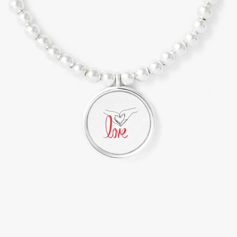 Amazing love printed necklace 