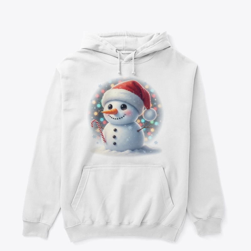 Adorable Christmas Snowman Hoodie
