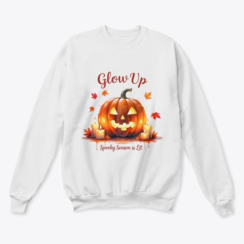 Glow Up – Cozy Carved Pumpkin T-Shirt
