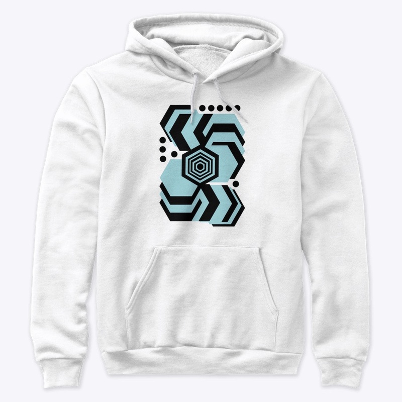 Teal & Black Abstract Tops & Leggings