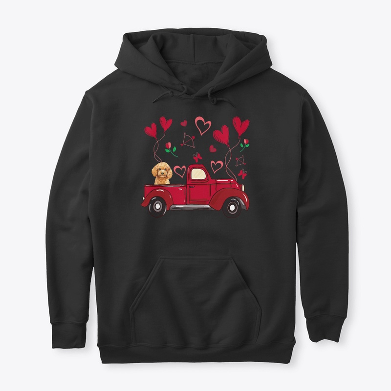 Valentines Day Poodle Cute Poodle Dog