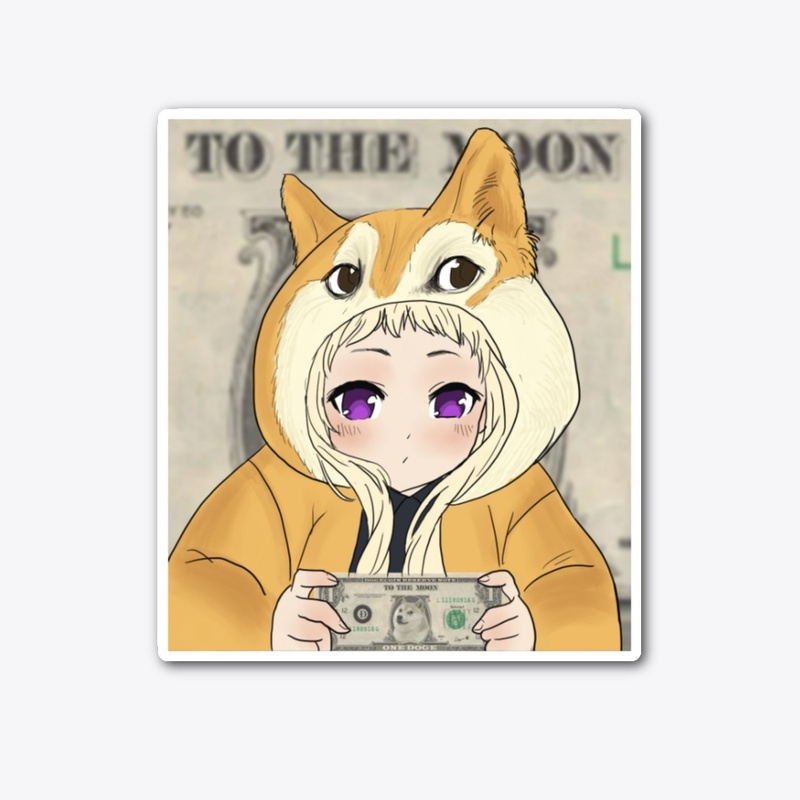 Doge Girl -Doge Dollar (background)