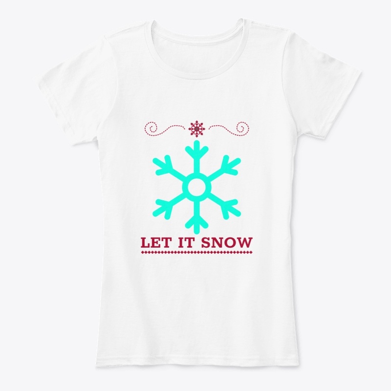 Christmas Let It Snow Flake