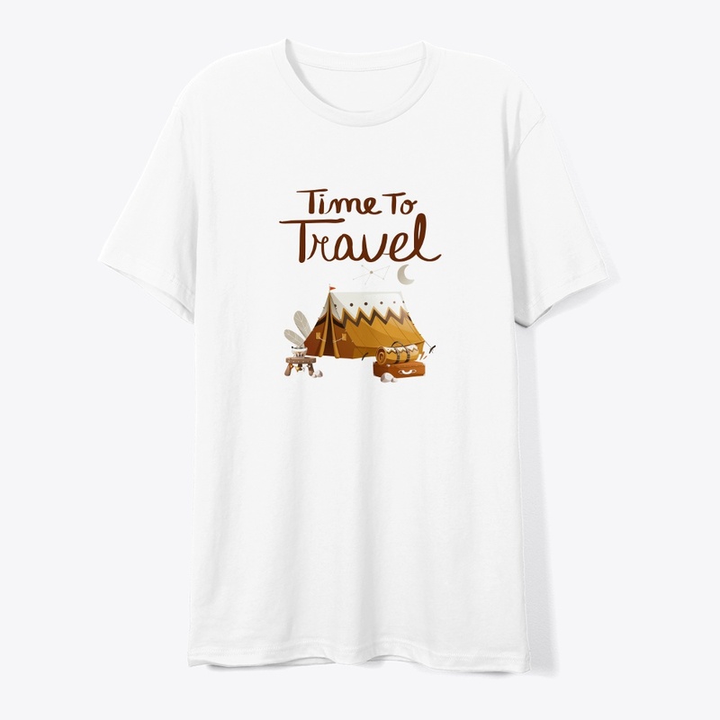 'TIME TO TRAVEL' t-shirt design 