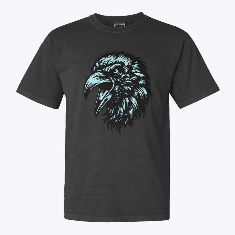 Powerful Angry Crow Art