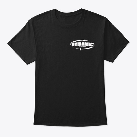 Dynamic Clothing Drop One Black áo T-Shirt Front