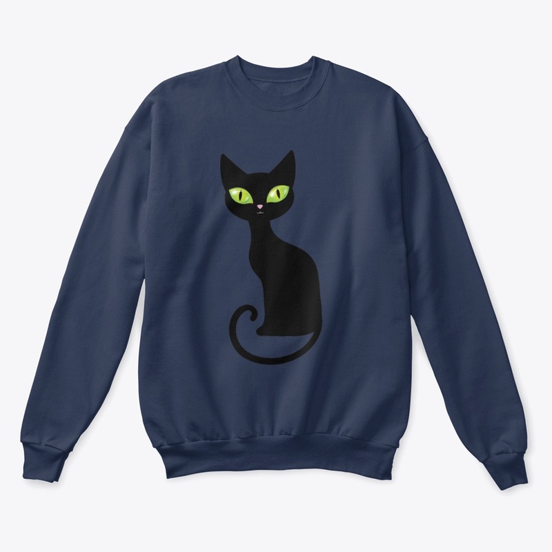 Black Cat with Green Eyes! Anime  eyes .