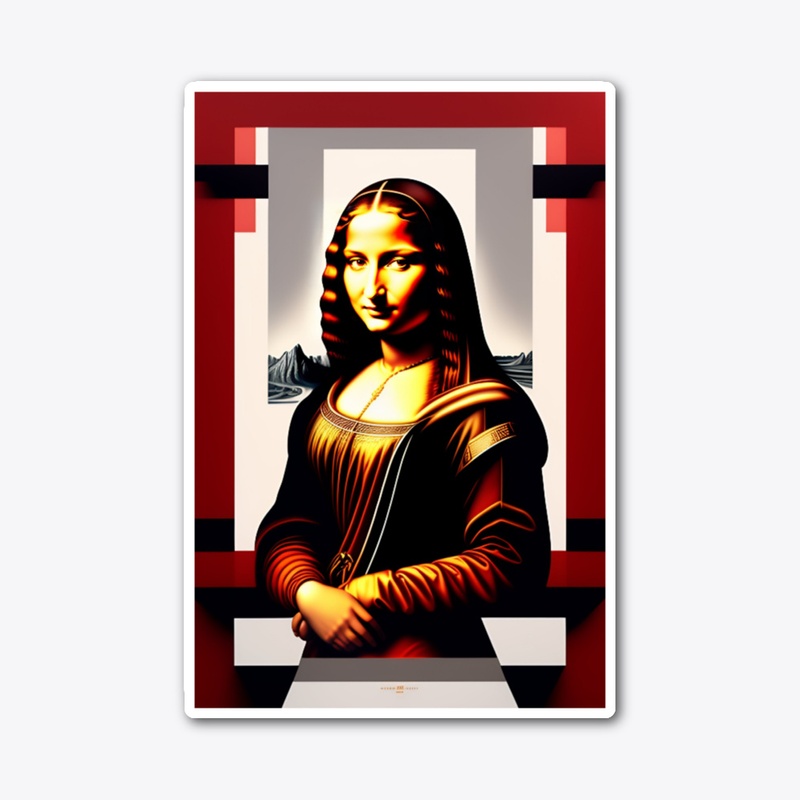 Monalisa Unique on customized T-Shirt