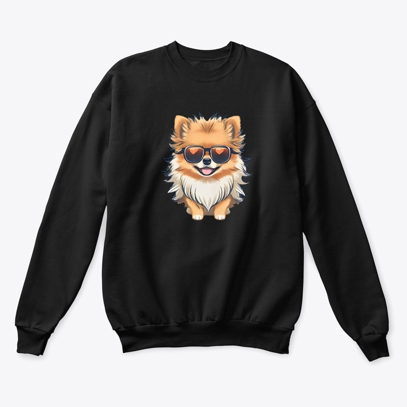 Pomeranian Smiling Dog T-Shirt
