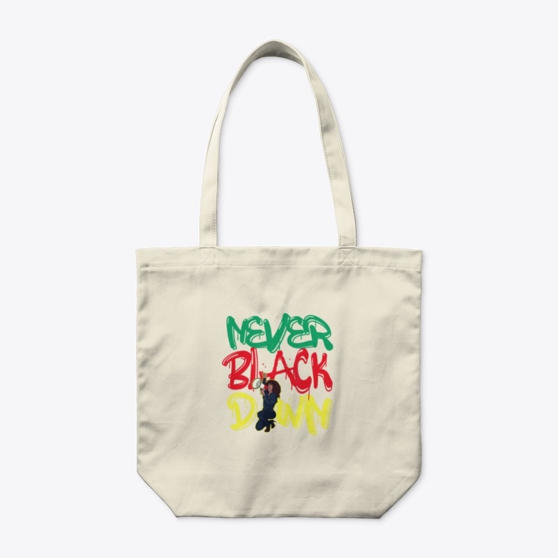 Never Black Down T-shirt and apparel 