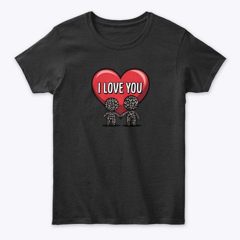 "I Love You - Cute Couples Graphic Tee"