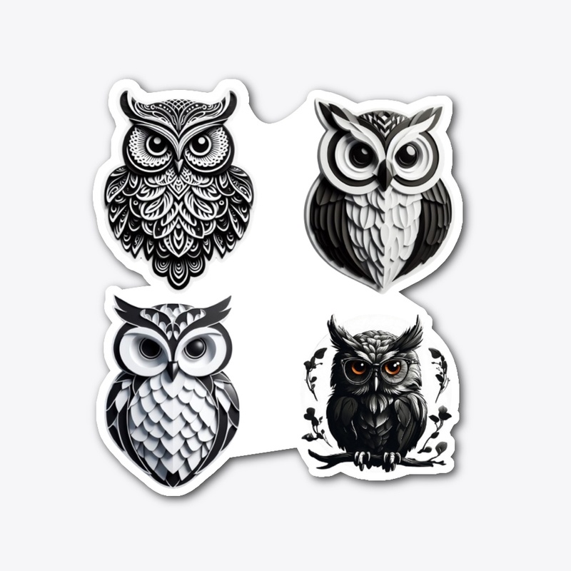dark owls stickers