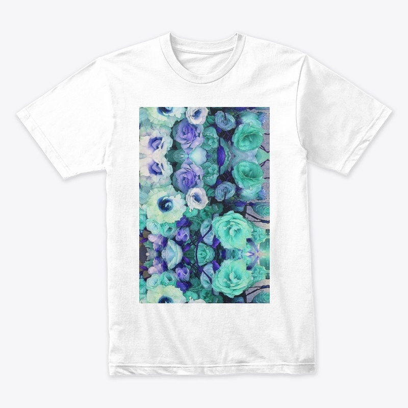Aqua Flower Kaleidoscope