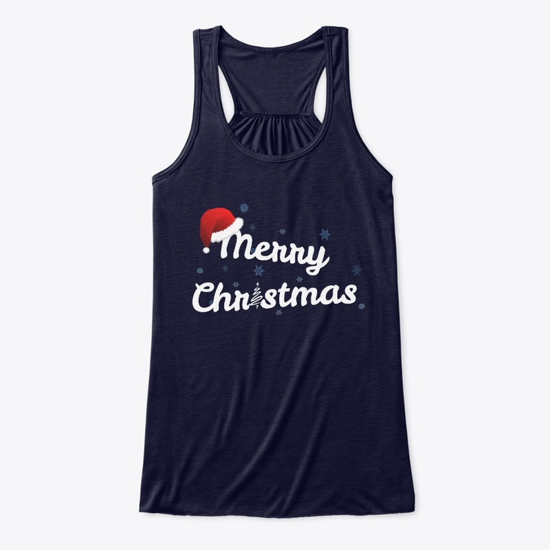 Merry Christmas Santa Hat with Tree 