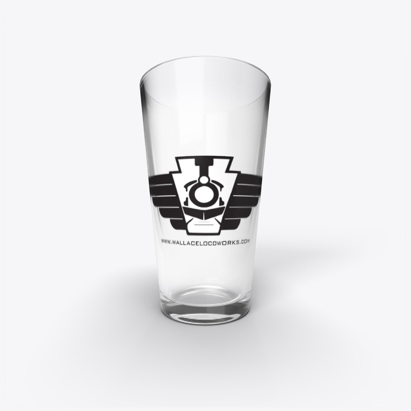 Wallace Locomotive Works Pint Glass 