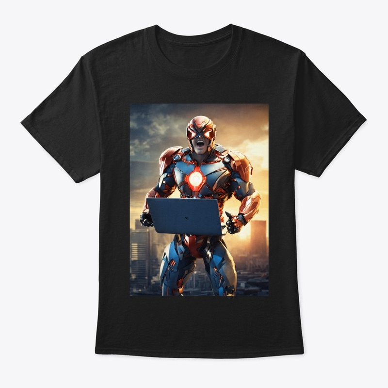 Screaming Cyborg Hero T-Shirt