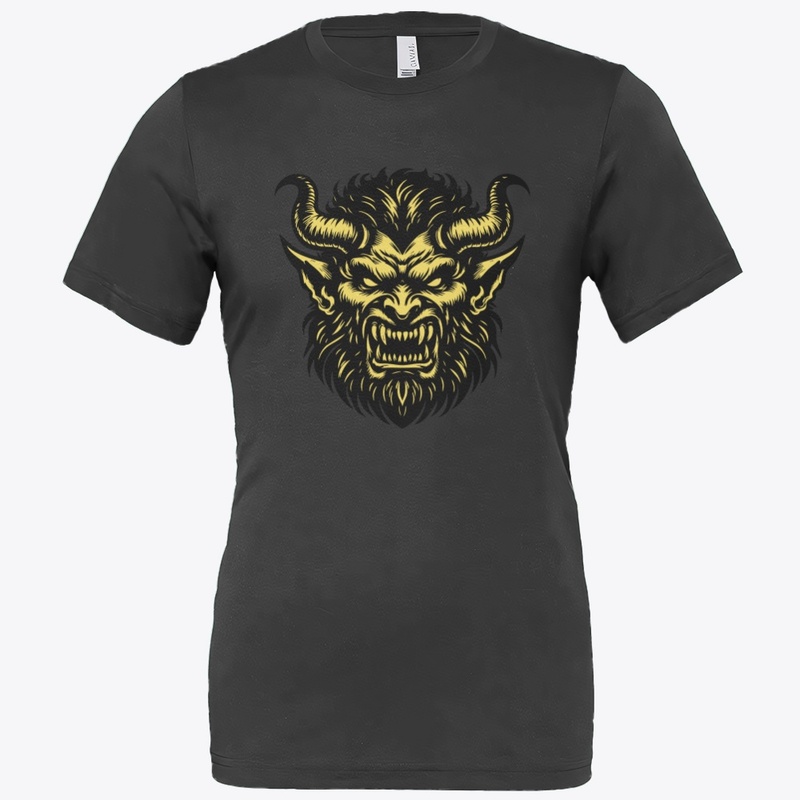 Angry Devil Head Design