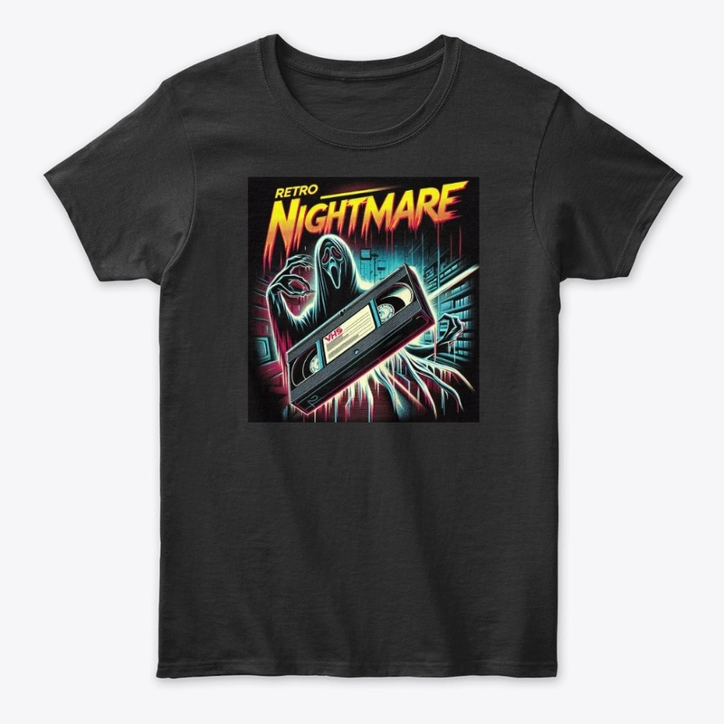 Retro VHS Nightmare Horror Design 